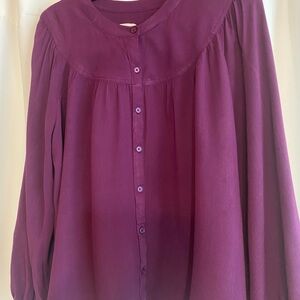 a new day Women's Deep Purple Blouse